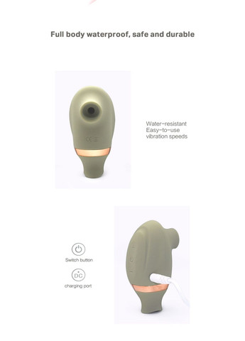 Вакуумний стимулятор клітора з функцією лизання (рухомий язичок) Velvet Lure, USB Sweet Em (363980381)