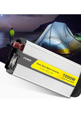 Перетворювач автомобільний інвертор JYINS 12В-220В 1000W з чистою синусоїдою (2104618825) No Brand (370606336)