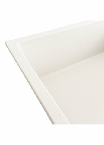 Гранитная мойка для кухни 8650 DIAMOND матовая (белая) Platinum (336932381)