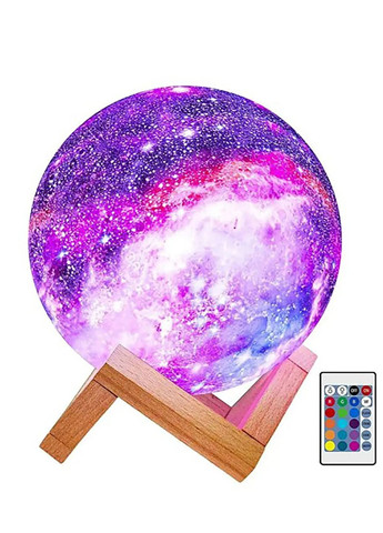 Детский аккумуляторный светодиодный ночник галактика KOS 15 в форме 3D Луны VTech (322416179)