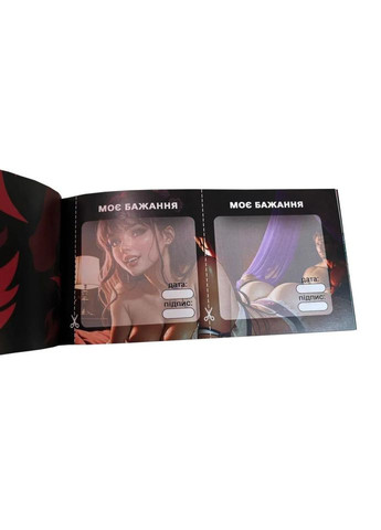 Чековая книга "Секс желаний Новый уровень" PLR-0002, 50 чеков No Brand (330606997)
