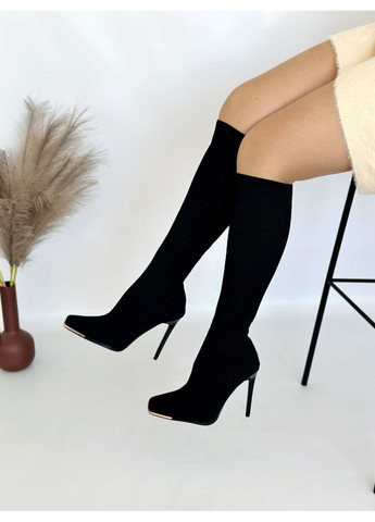 Жіночі демісезонні сапоги на шпильці No Brand (365263591)