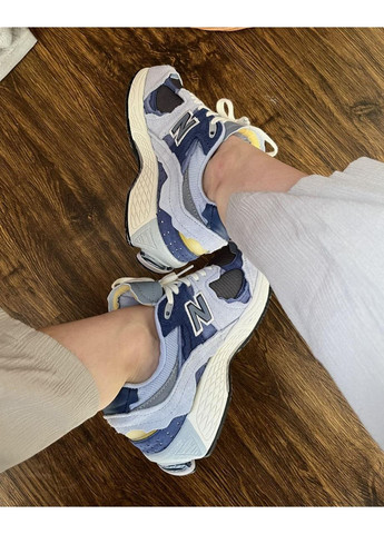 Голубые демисезонные кроссовки мужские new balance 2002r light blue нью беланс 2002r No Brand
