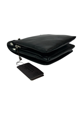 Чоловіча сумка з еко-шкіри Cantlor K1047M-03 чорна 23,5x18,5xz4 No Brand (371682127)