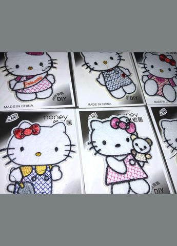 Аппликация для одежды нашивка №113 Hello Kitty 9шт/6х8см FROM FACTORY A113 (339104224)