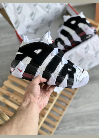 Кросівки чоловічі і жіночі Nike Air More Uptempo black white | Найк аір мор Уптемпо чорні білі No Brand чорно-білі всесезони (307288677)