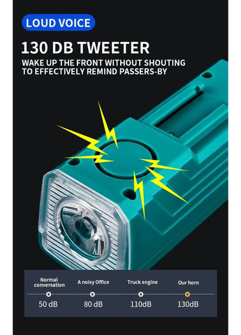 Фара передня FY-335 на кермо, чорна (FY-335-3) ABS (369781287)