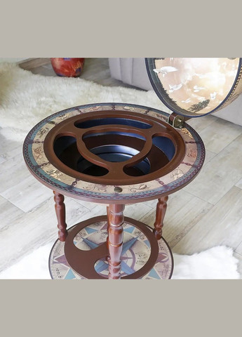 Глобус бар напольный карта мира элитный подарок руководителю| Диаметр сферы 33 см Handmade 33001N (345646758)