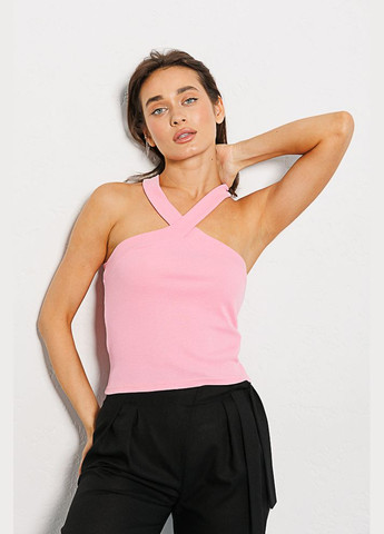 Трикотажний кроп-топ із бретелями через шию Arjen (289385764)