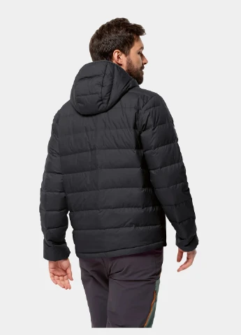 Черный демисезонный Пуховик Jack Wolfskin