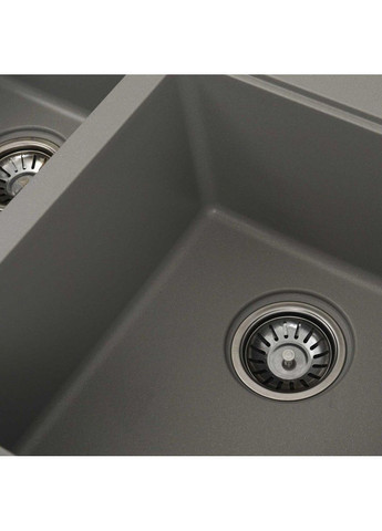 Гранитная мойка для кухни HARMONY 7850 матовая Серый металлик Valeso (342072487)