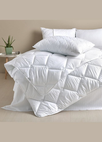 Одеяло летнее двуспальное 175х210 см антиаллергенное белое легкое для лета для гостиниц и дома IDEIA (334726917)