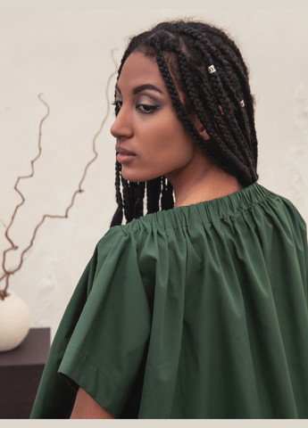 Літній бавовняний топ oversize з еластичною горловиною HankaKohana Linda (323143539)