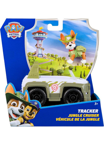 Щенячий патруль Спасательный джип и фигурка Трекер Paw Patrol Tracker's Jungle Cruiser Vehicle with Collectible Figure Spin Master (365251569)