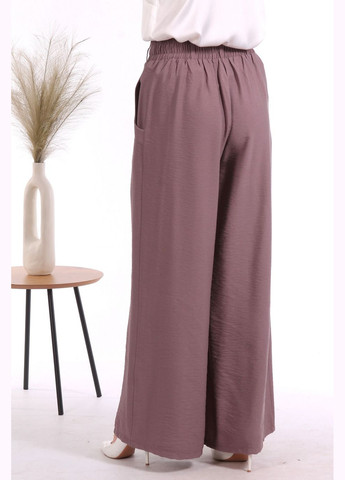 Брюки палаццо женские 018 лен жатка коричневые Актуаль (335007109)