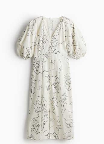 Білий кежуал сукня H&M з квітковим принтом