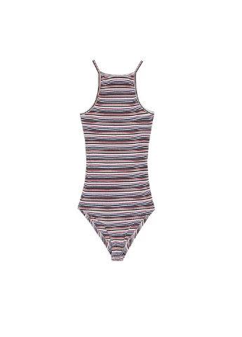 Боди,белый-синий-красный в полоску, Pull & Bear (333144652)