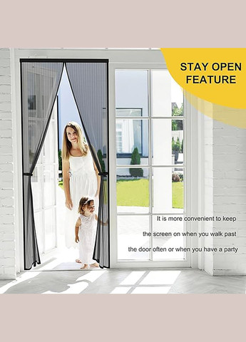 Антимоскитная магнитная штора москитная сетка на магнитах, занавеска от мух комаров насекомых 220х100 см Yu Xin (302492101)