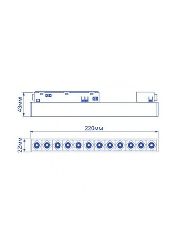 Светодиодный магнитный трековый светильник MGN300 12Вт 4000K Feron (365651783)