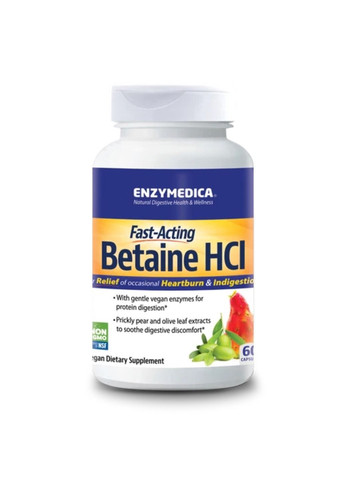 Добавка Betaine HCI 600mg - 60 caps Enzymedica (280899290)