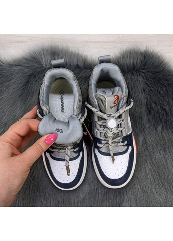 Синій осінні кросівки високі для дівчинки хайтопи Apawwa