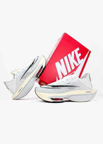 Кросівки жіночі і чоловічі Nike Air Zoom Alphafly Next 2 White | Найк Аір Зум білі No Brand білі демісезони (336380202)