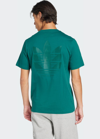 Зеленая футболка trefoil series adidas