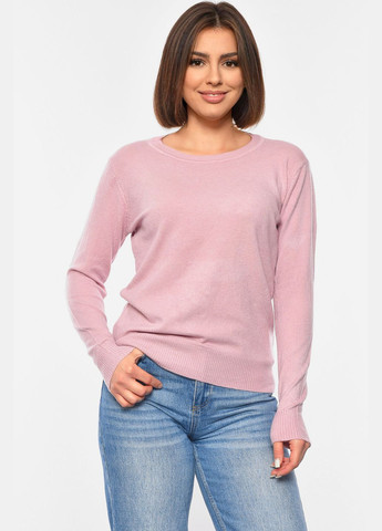 Рожевий демісезонний светр жіночий рожевого кольору пуловер Let's Shop