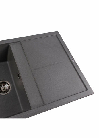 Гранитная мойка для кухни 7950 Selena матовая Серый муссон Platinum (342069719)