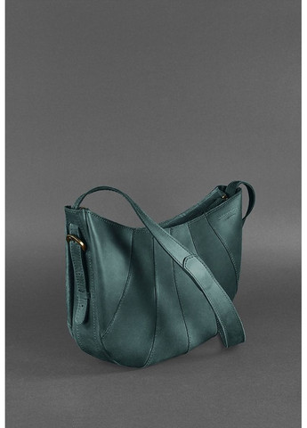 Кожаная женская сумка Круассан зеленая BlankNote сумка бохо (348359328)