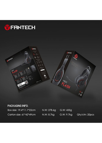 Гарнітура HQ53 FLASH Black Fantech (341485355)
