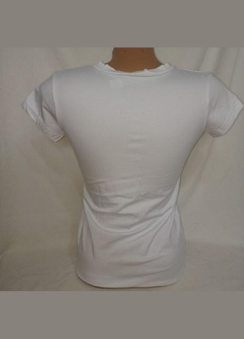 Біла жіноча футболка з вишивкою маки-s + подарунок No Brand - (342384832)