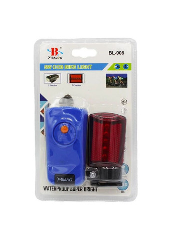 Велосипедний ліхтар 2в1 з мигалкою COB, BL-908/Вілофара на кермо/ Фара для велосипеда X-Balog (371372328)