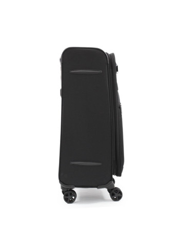 Чемодан средний M ткань чёрный 67х44х25(+5)см/78л/3.1кг/ 21505 Snowball (324801652)