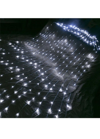 Светодиодная комнатная внутренняя гирлянда штора водопад на окно елку с работой от сети 200 LED 2х2 м (478666-Prob) Белая Unbranded (308133589)