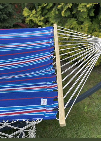 Двухместный гамак с планкой BALI Синий XXL 200х150 WCG (346530447)