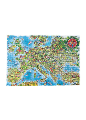 Пазлы De.tail. Карта Европы. 1000 деталей DT1000-16 – творческая игра для всей семьи Vladi toys (366861737)