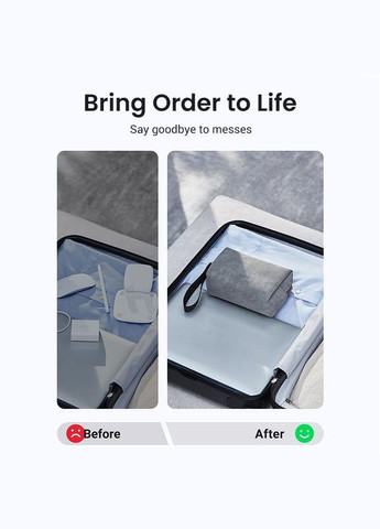 Сумка органайзер LP285 Electronics Accessories Storage Bag with Lanyard (80520) Ugreen (316640996)