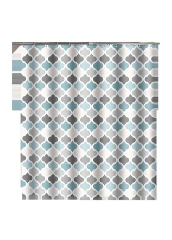 Тканинна шторка для ванної та душу Patterns 180x200 см No Brand (335029597)