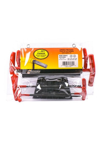 Набор отверток Т-образных шестигранных 2-10 мм + стойкая CrV сталь (15082) Bondhus (295038860)