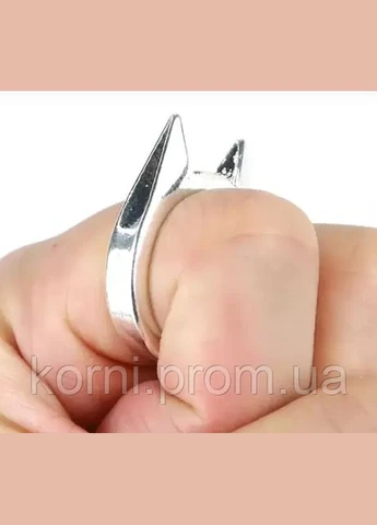 Кільце-склобій срібло «Котячі вушка» для самозахисту біжутерія Fashion Jewerly Розмір Cool Cat (II) 31900 Fashion Jewelry (343053295)