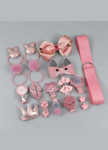 Набір прикрас для волосся в подарунковій упаковці. Подарунковий набір гумок і шпильок на 18 шт. No Brand (317183513)
