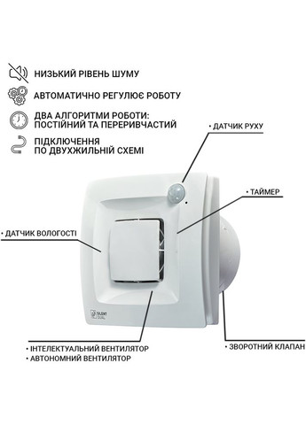 Витяжний вентилятор SILENT DUAL 200 SOLER&PALAU (323116017)