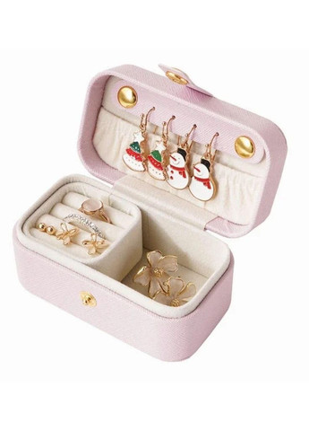 Міні-шкатулка для ювелірних виробів для подорожей та зберігання. Рожевий No Brand (297941353)