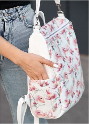 Рюкзак Trinity 0ZO белый принт "Flowers" Sambag (302519134)