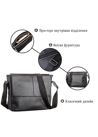 Сумка для ноутбука мужская черная размер 30х22х8 см. 00797 Shvigel (362417659)