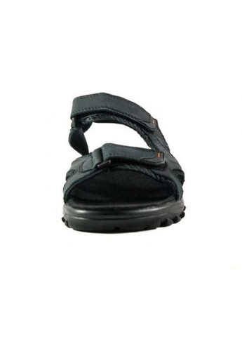 мужские кожанные сандалии (31.5 см) черные (1259) Restime