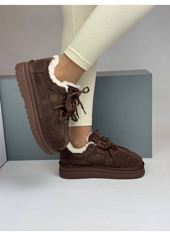 562 Кросівки Зимові Замшеві Коричневі утеплені Hengji коричневі зими (372384815)
