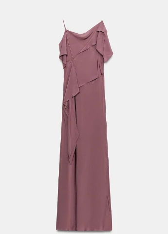 Лілова сукня Zara однотонна
