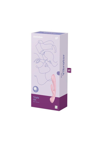 Вібратор кролик Triple Oh рожевий Satisfyer (317256647)